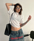 Puff Sleeve Ripple-Fabric Top